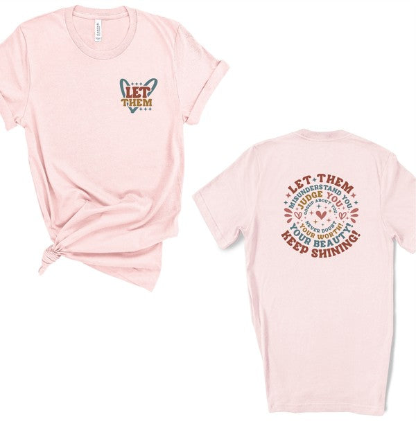 Colorful Heart Let Them Graphic Tee