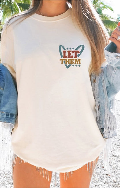 Colorful Heart Let Them Graphic Tee