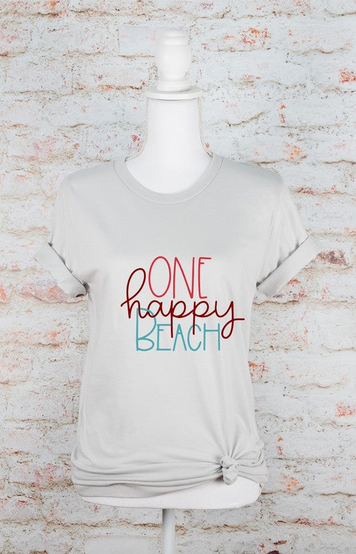 One Happy Beach Graphic Tee