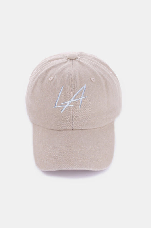 Washed Embroidered City Baseball Cap