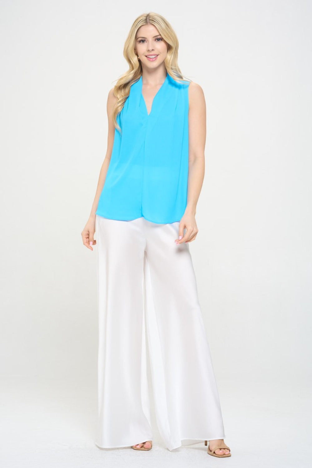 V-Neck Sleeveless Top