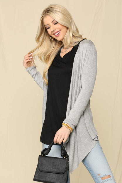 Open Front Knit Cardigan