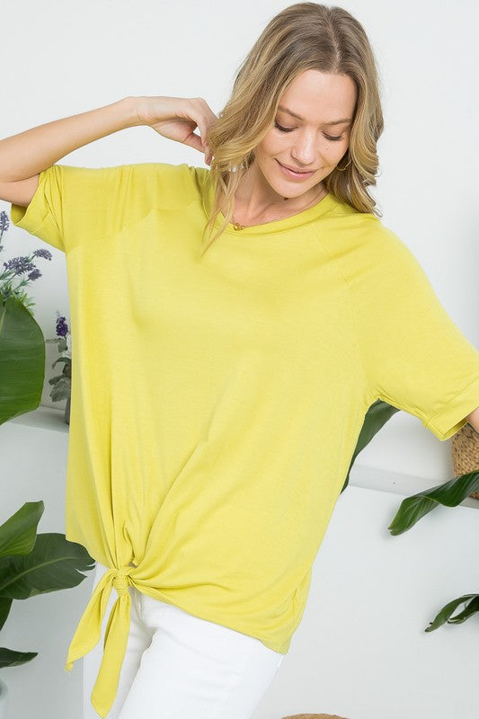 SOLID BOXY CASUAL TOP