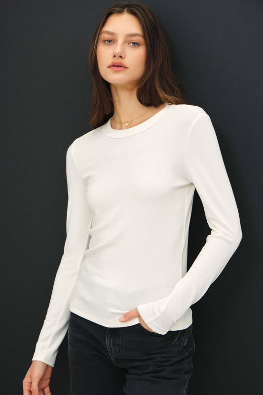 Round Neck Long Sleeve T-Shirt