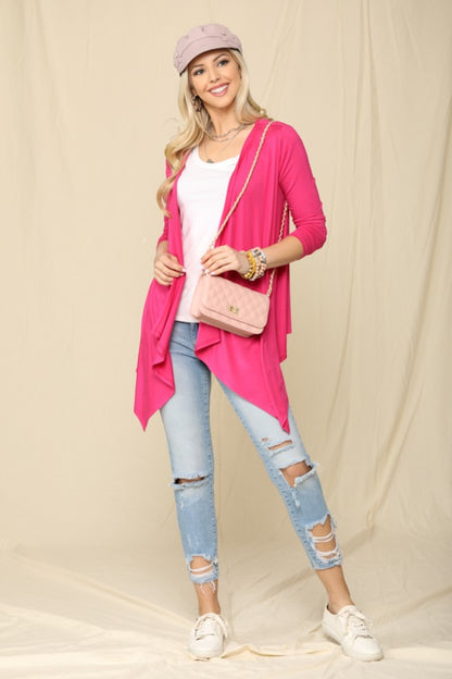 Open Front Knit Cardigan