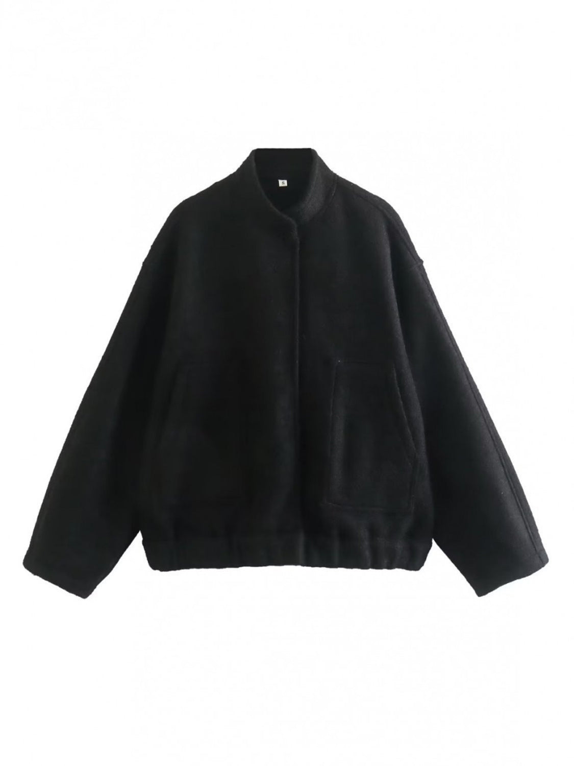 Snap Down Drop Shoulder Jacket