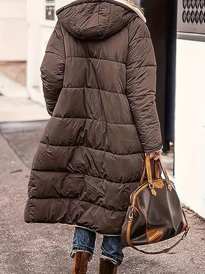 Zip Up Sherpa Hooded Coat