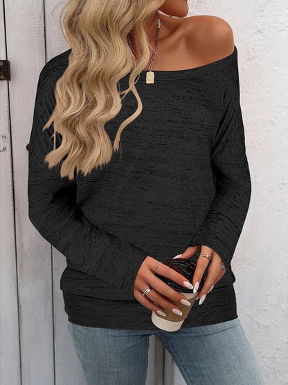 Heathered Long Sleeve Top