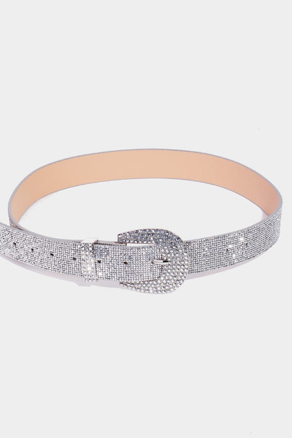 Rhinestone Embellished Belt