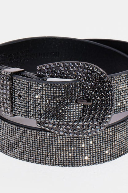 Rhinestone Embellished Belt