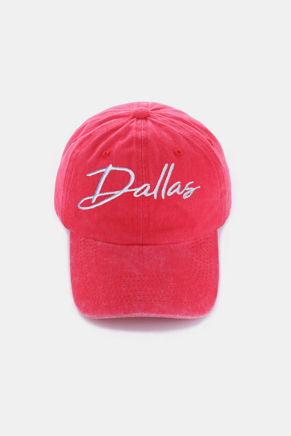 Washed DALLAS Embroidered Baseball Cap