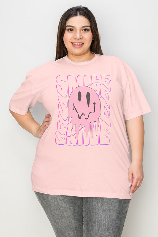 Smile-Face Graphic T-Shirt