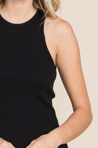 Ribbed Round Neck Tank