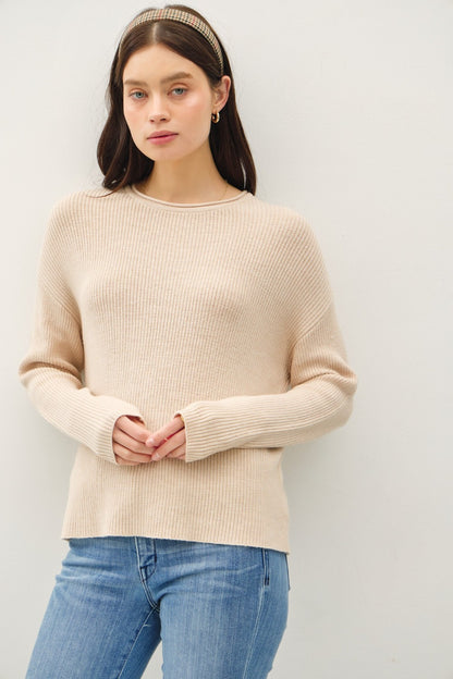 Round Neck Long Sleeve Sweater