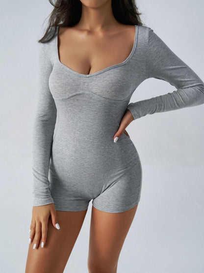 Highly Stretchy Long Sleeve Romper