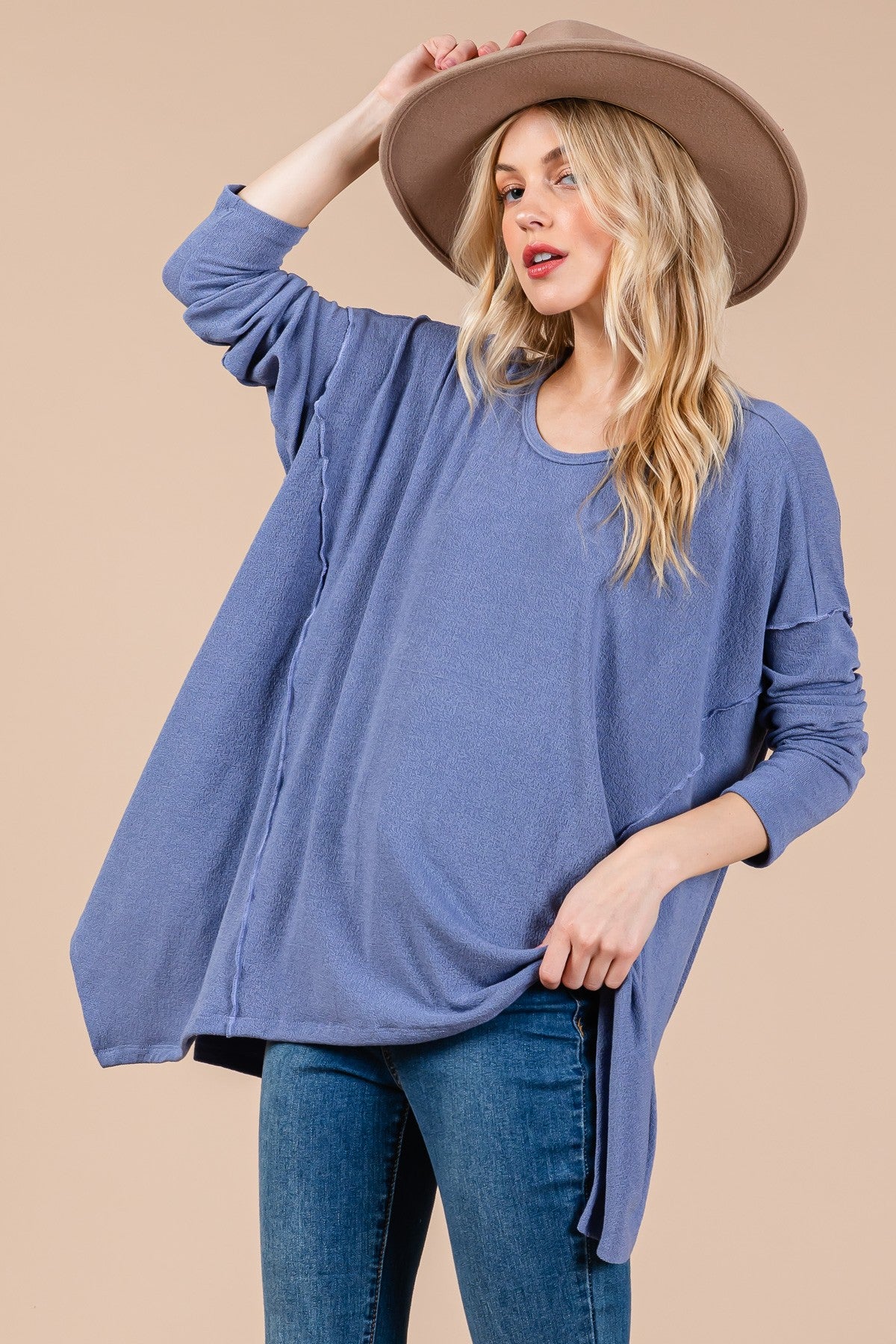 Asymmetrical Long Sleeve top