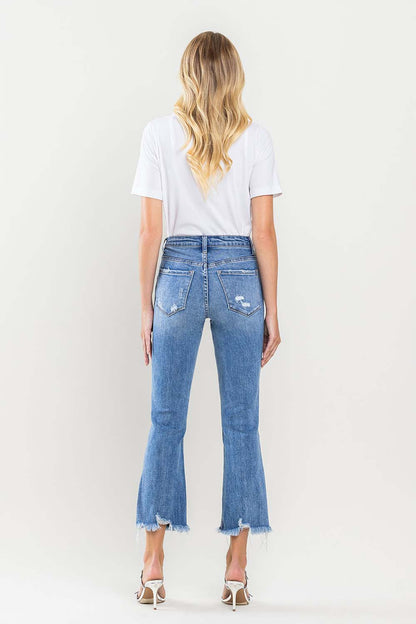 Vervet by Flying Monkey High Rise Cropped Flare Jeans