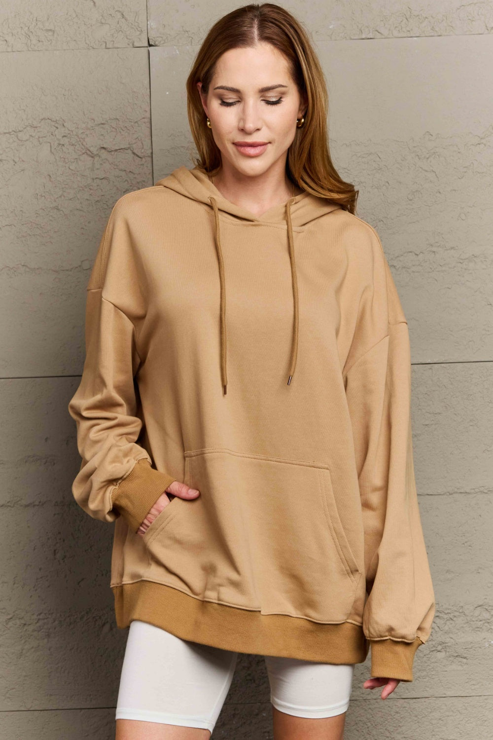 Drawstring Long Sleeve Hoodie