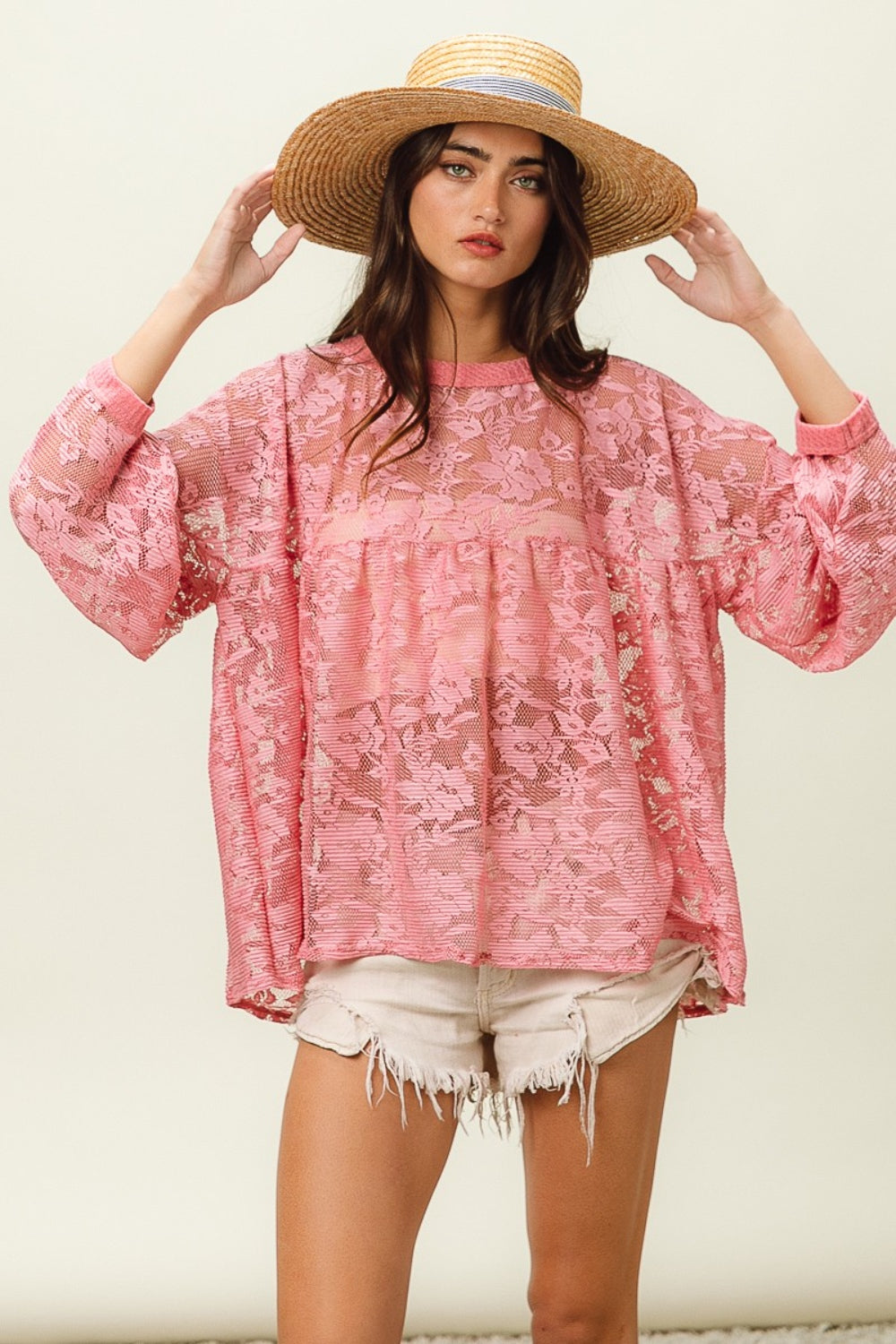 Floral Lace Long Sleeve Top