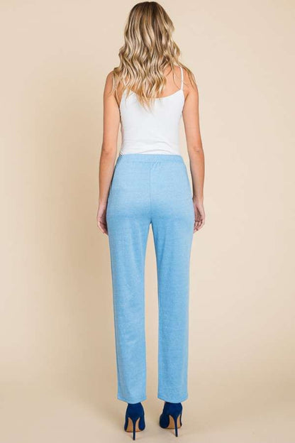 Pin Tuck Detail Slim Pants