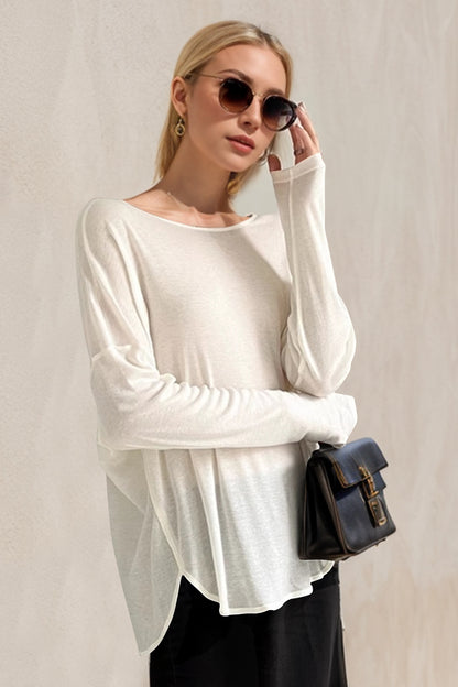 High-Low Long Sleeve T-Shirt