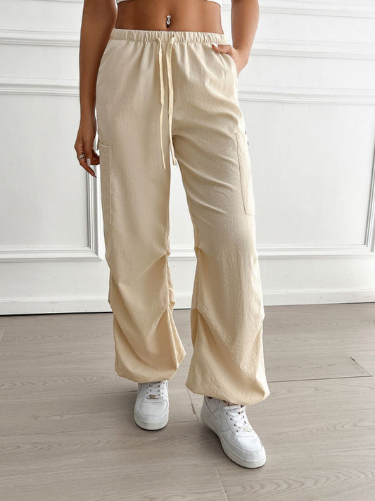 Drawstring Joggers with Pockets