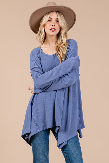 Asymmetrical Long Sleeve top