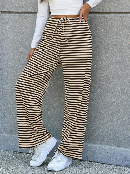 Striped Wide Leg Pants