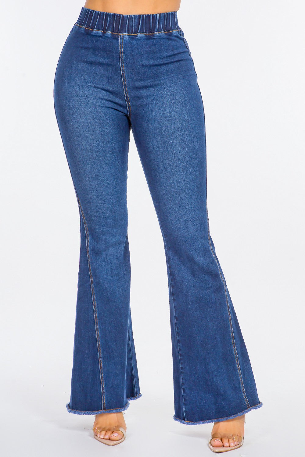 High Waist Curvy Flare Jeans