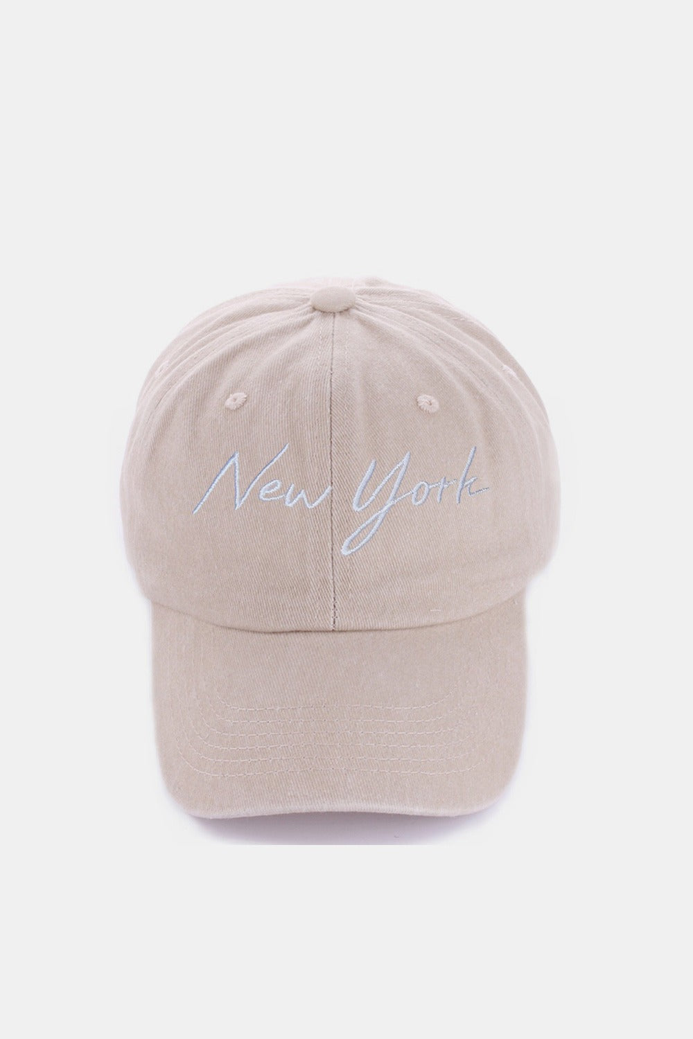 Washed Embroidered City Baseball Cap