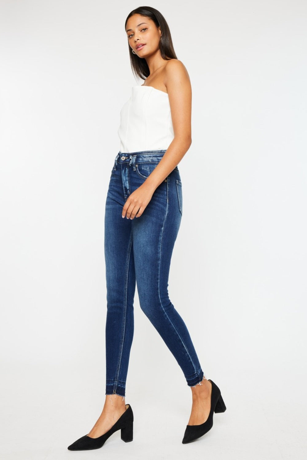 Kancan High Rise Ankle Skinny Jeans