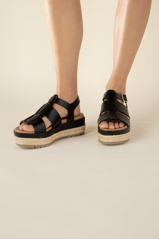 ESPADRILLE GLADIATOR SANDALS