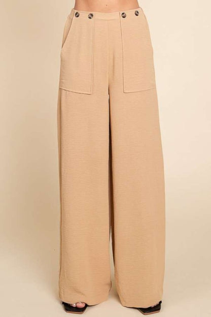 High Waist Wide Leg Cargo Pants