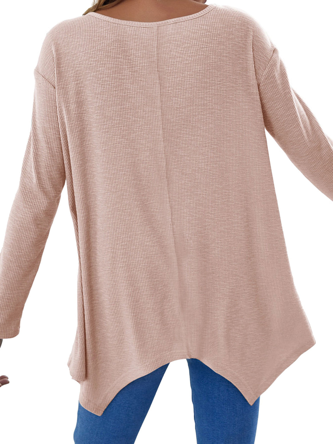 V-Neck Long Sleeve T-Shirt