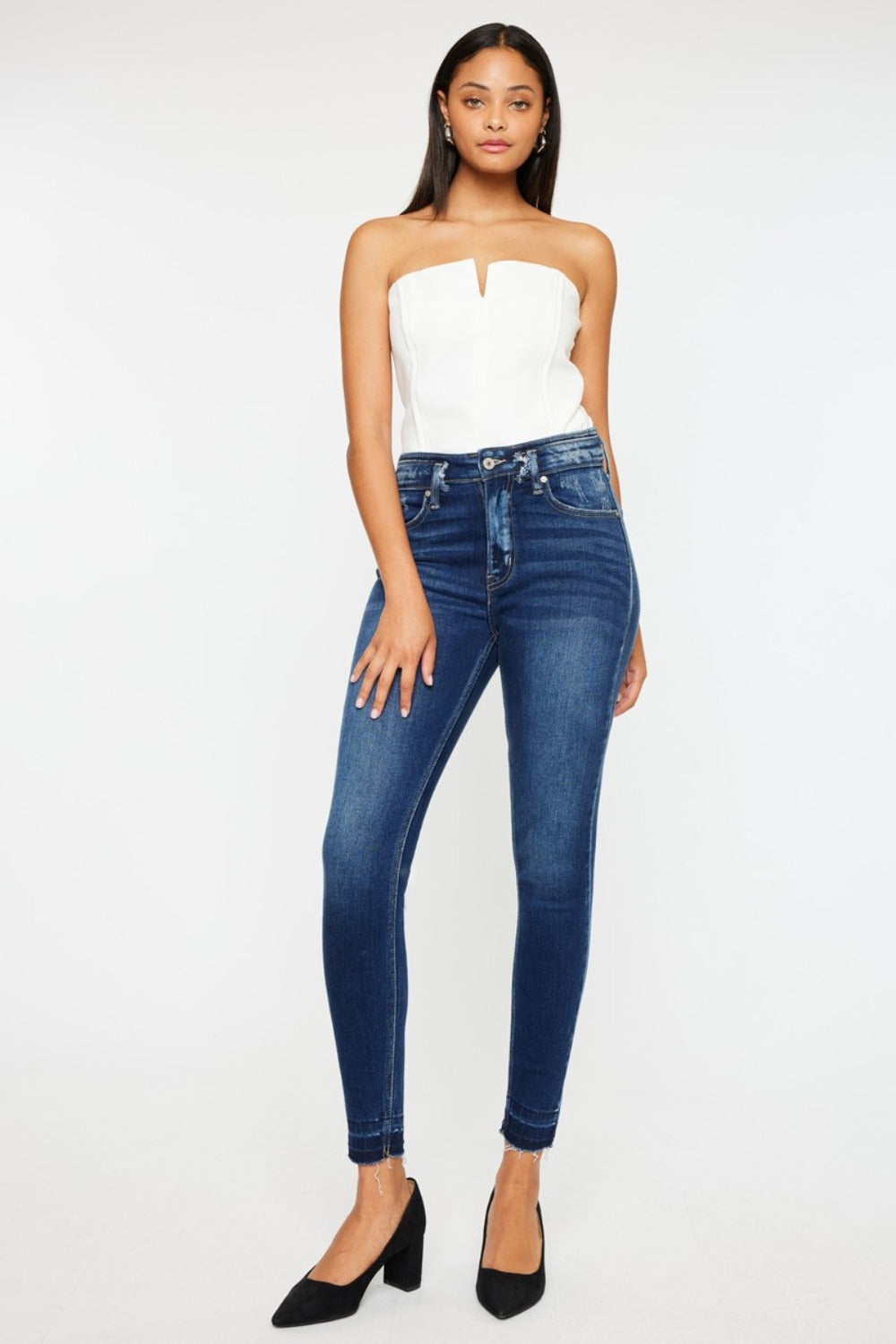 Kancan High Rise Ankle Skinny Jeans