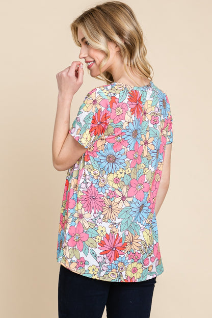 Floral Short Sleeve T-Shirt