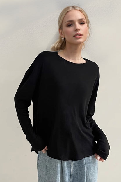 High-Low Long Sleeve T-Shirt