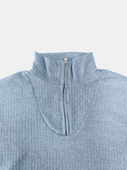 Quarter Zip Long Sleeve Top