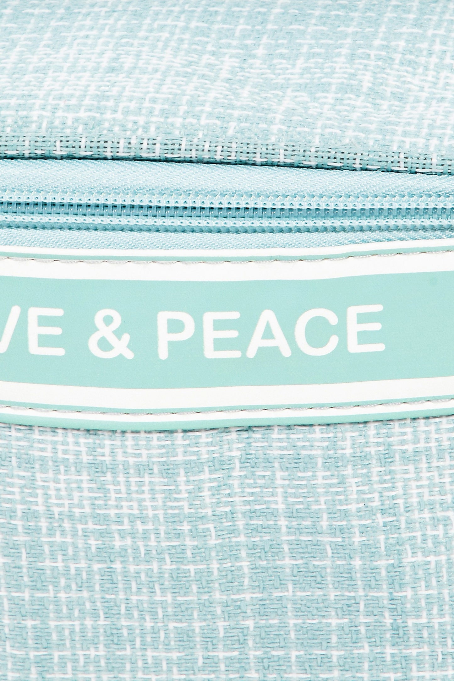 Love & Peace Striped Handle Bag