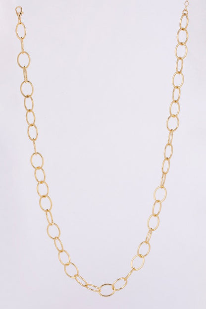 Chain bracelet and necklace set - gold