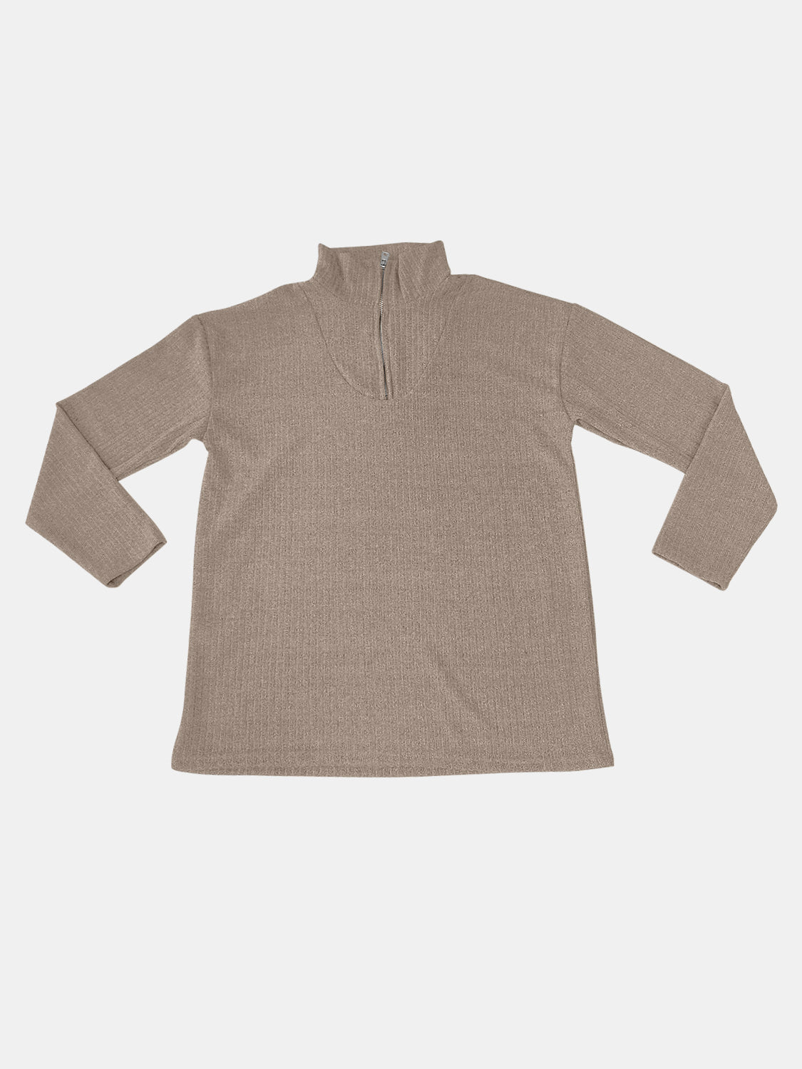 Quarter Zip Long Sleeve Top