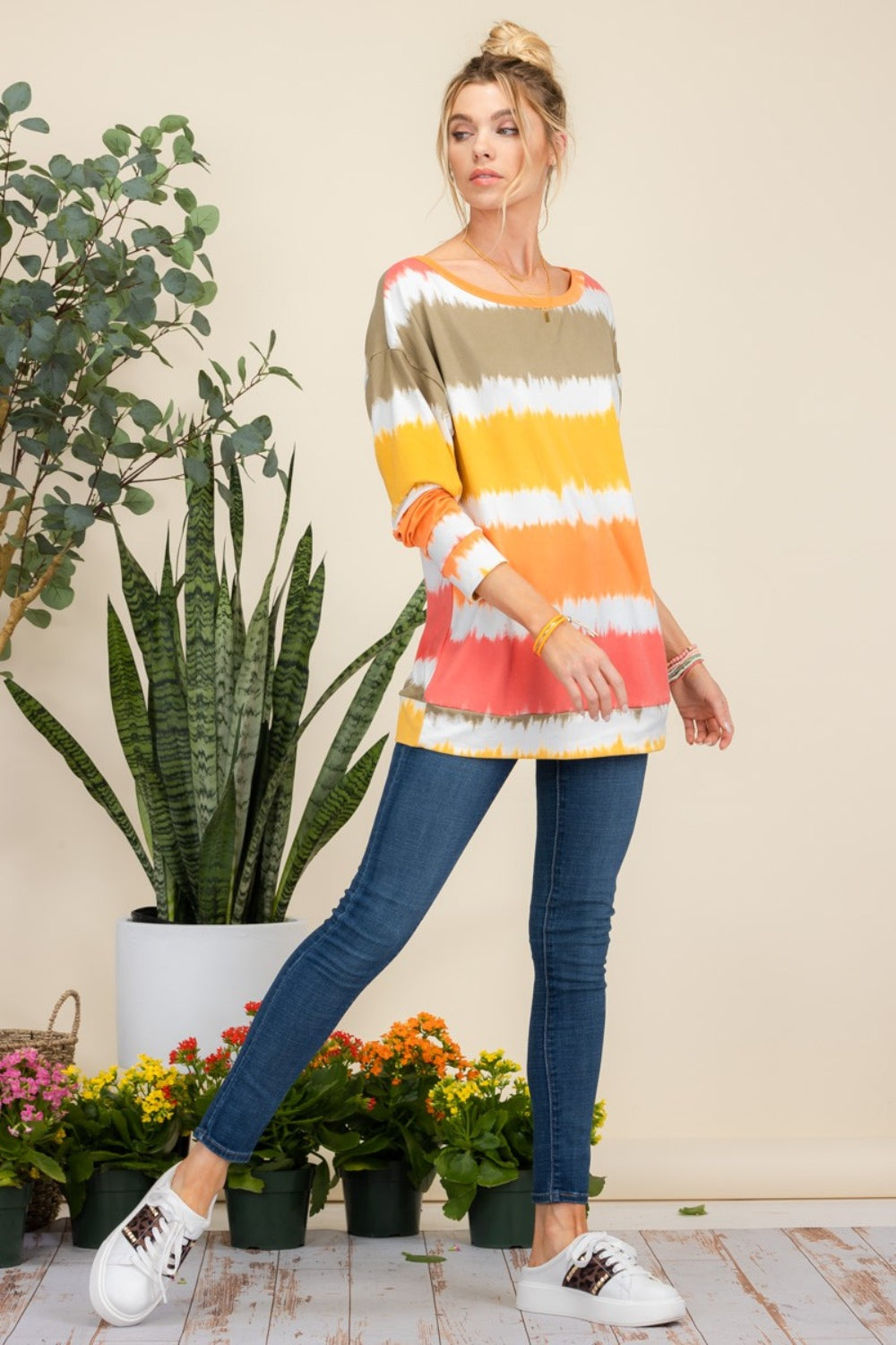 Striped Long Sleeve T-Shirt