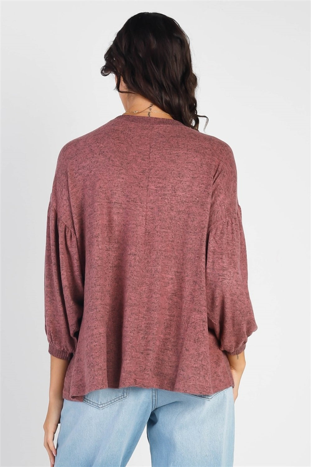 Drop Shoulder Puff Sleeve Top