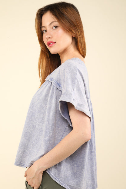 Nochted Short Sleeve Washed T-Shirt