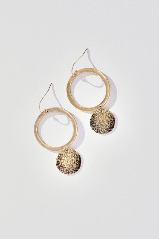 CIRCLE DROP EARRINGS