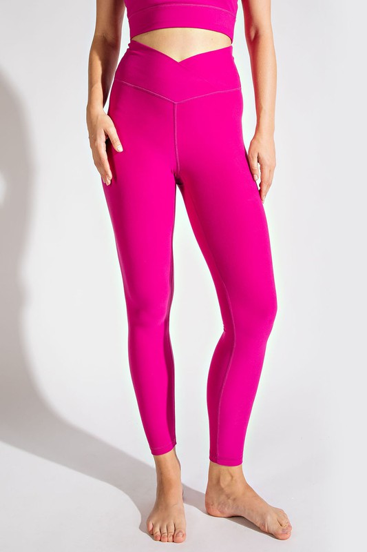 PLUS SIZE V WAIST FULL LENGTH LEGGINGS