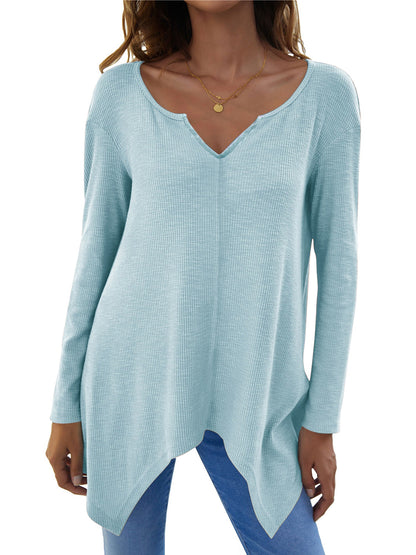 V-Neck Long Sleeve T-Shirt