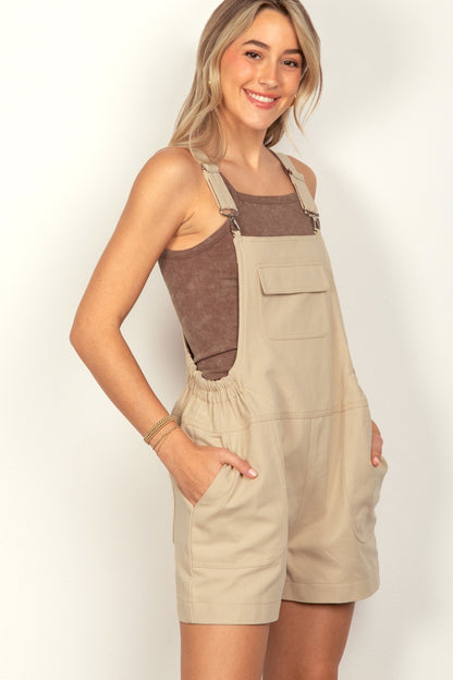Adjustable Suspender Overalls with Pockets