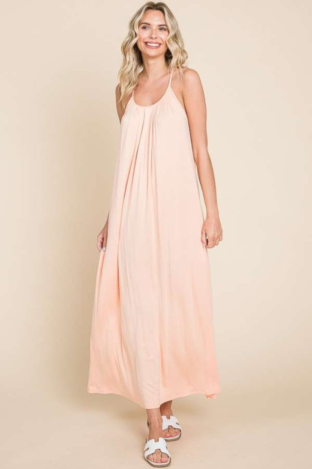 Tie Back Maxi Cami Dress