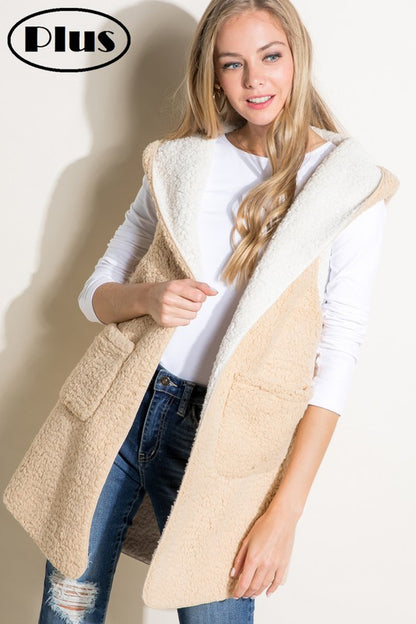 PLUS SHERPA LONG VEST